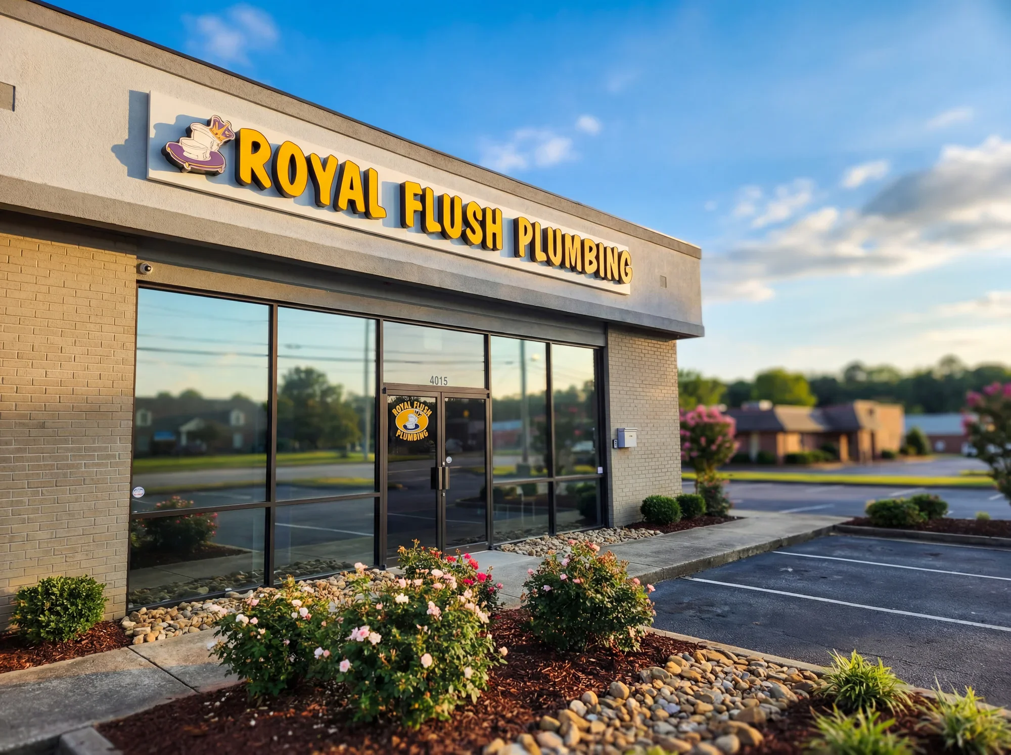 Exterior building sign produced by 3GM Signs