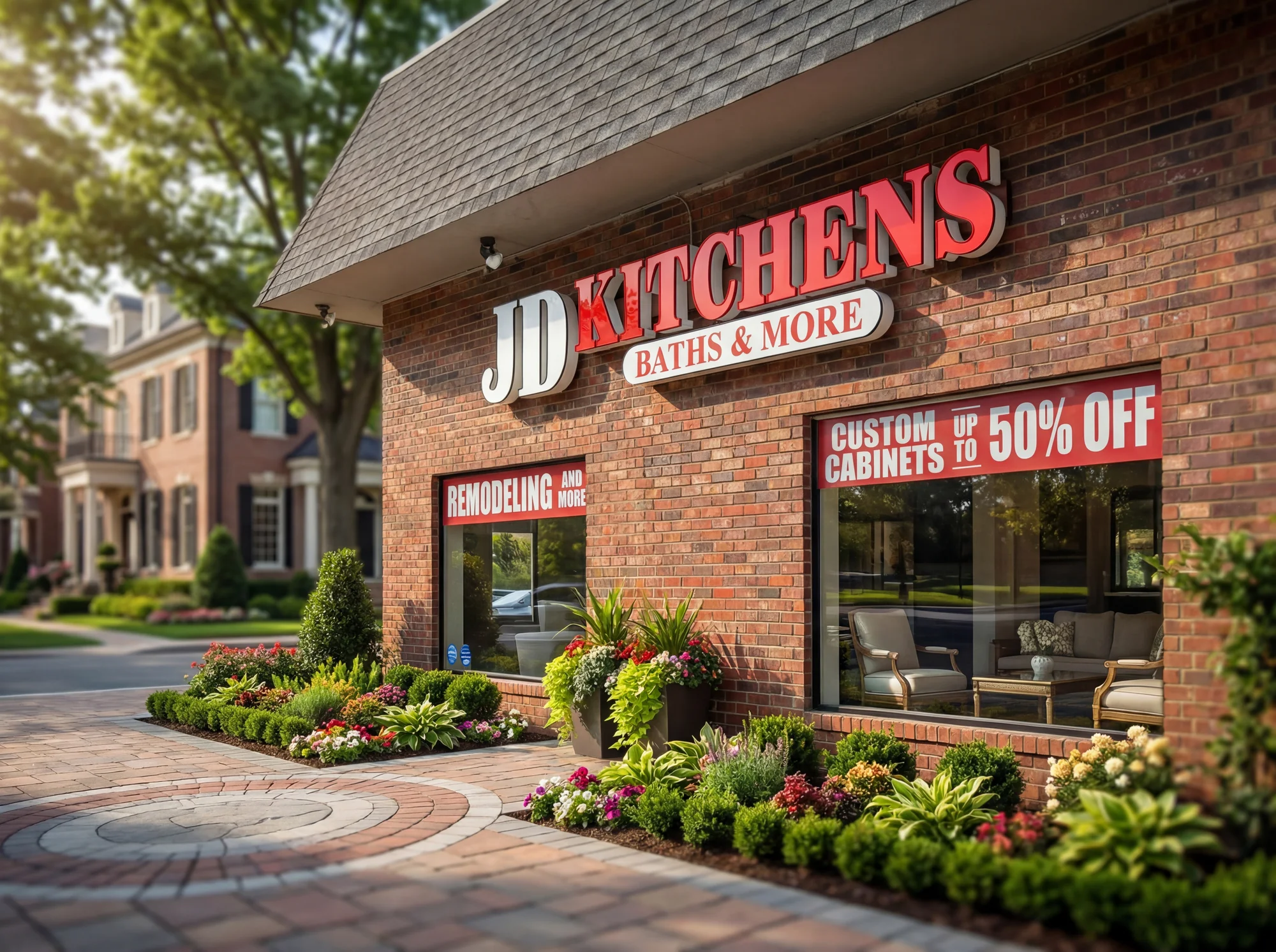 Storefront window graphics and channel letter sign in Marietta