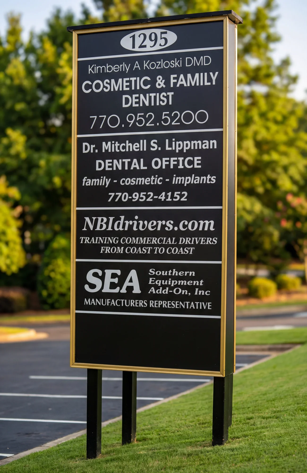Custom business sign produced by 3GM Signs
