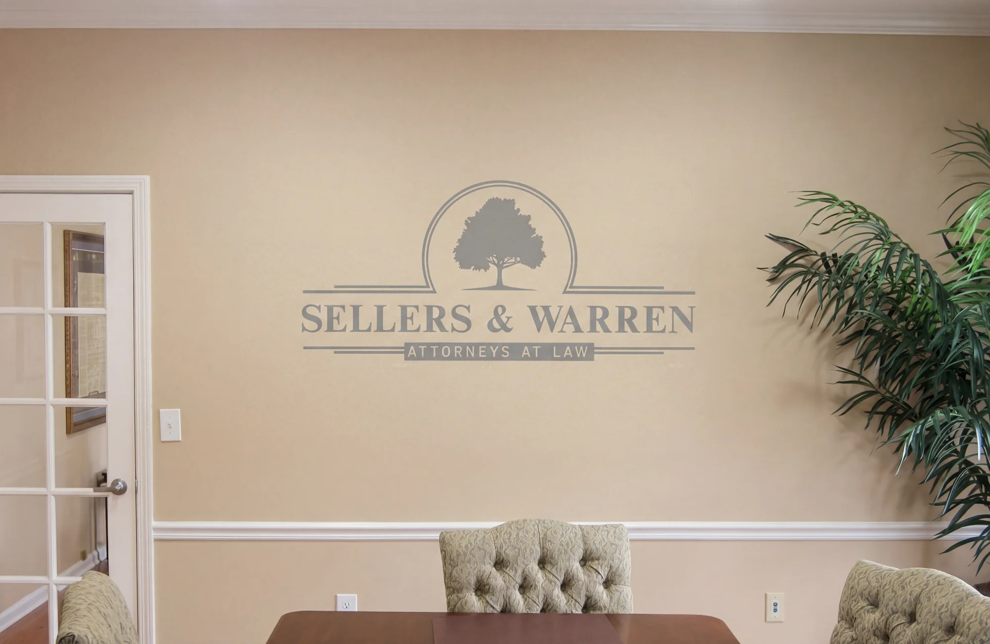 Vinyl wall logo