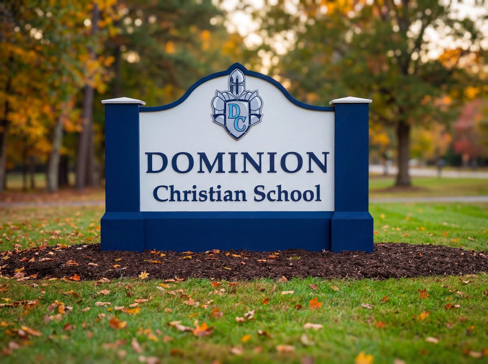 Custom foamcraft monument with multi layer HDU logo sign