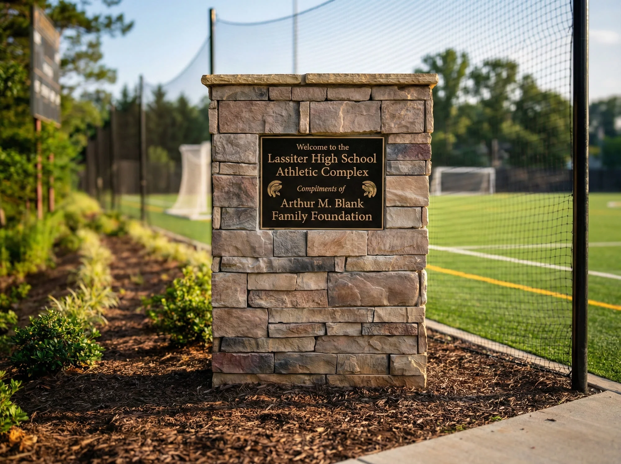 Custom school sign for Lassiter High School