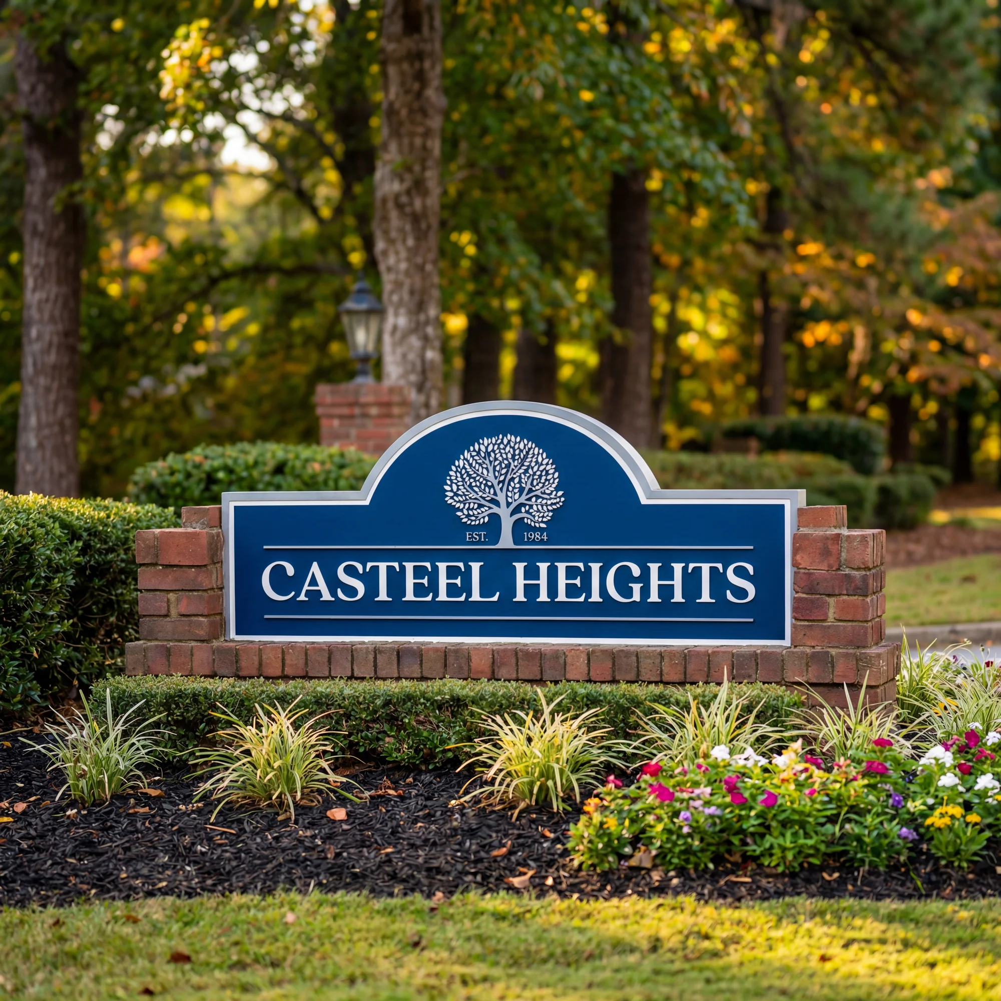 Custom subdivision entrance sign by 3GM Signs #5