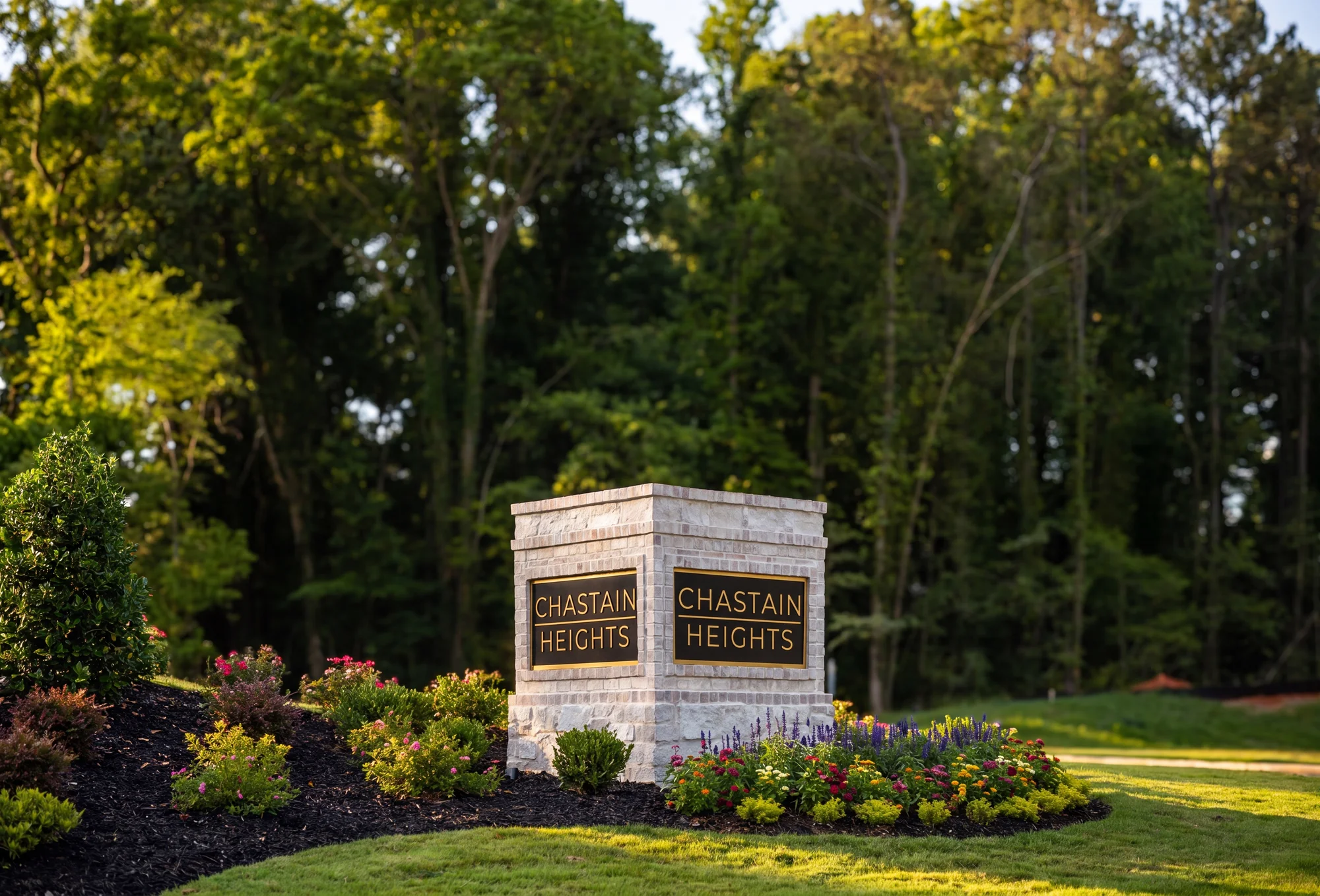 Chastain Heights monument sign produced by 3GM Signs