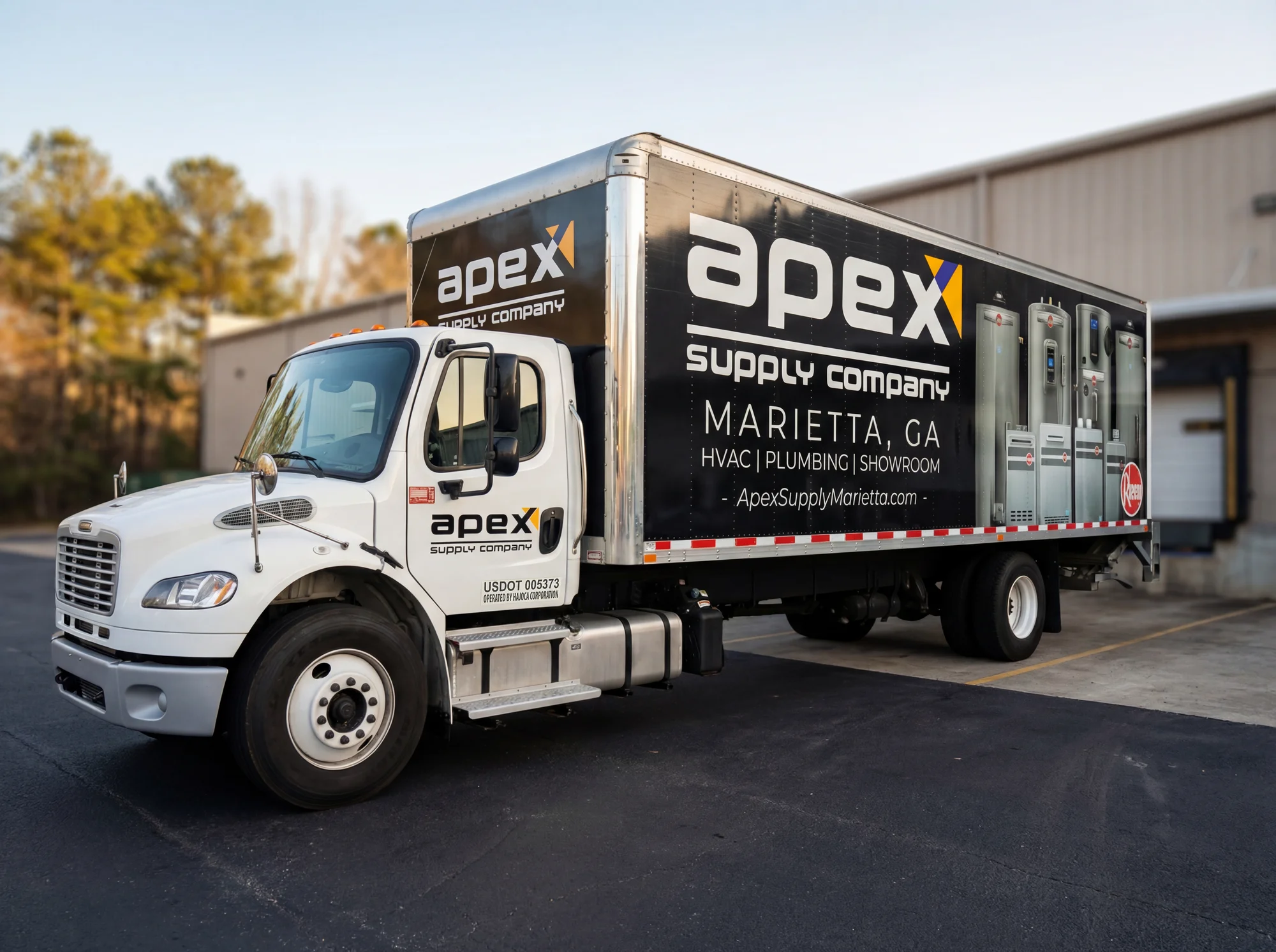 Apex Supply vehicle graphics produced by 3GM Signs