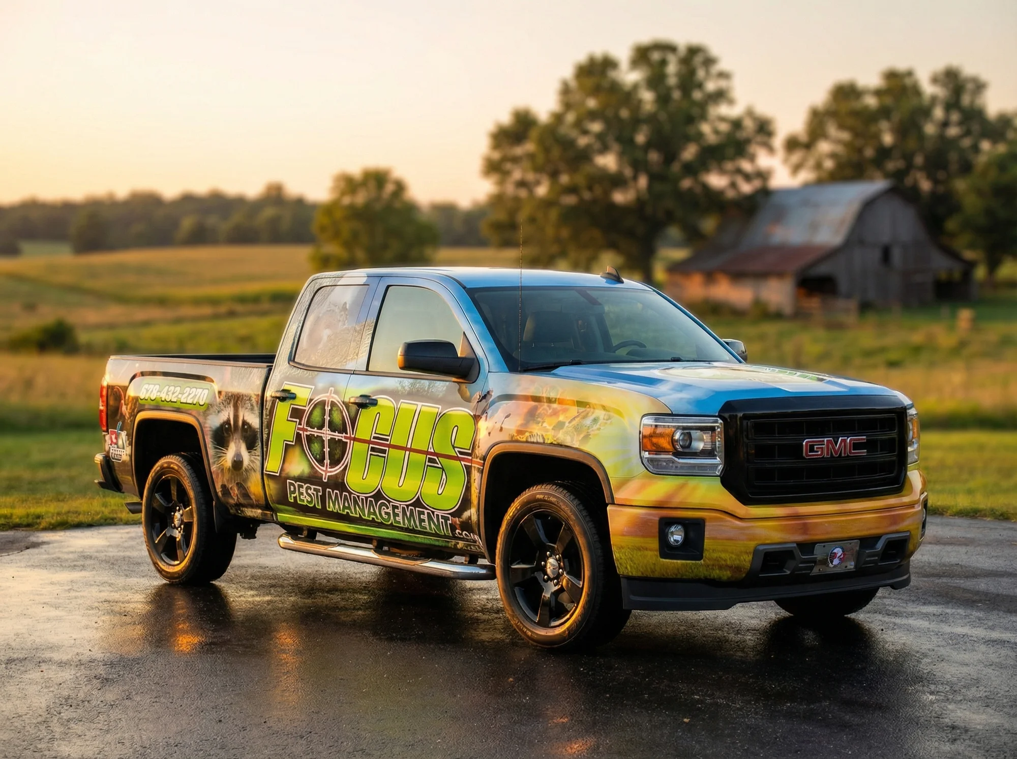 Full truck wrap Focus Pest Management