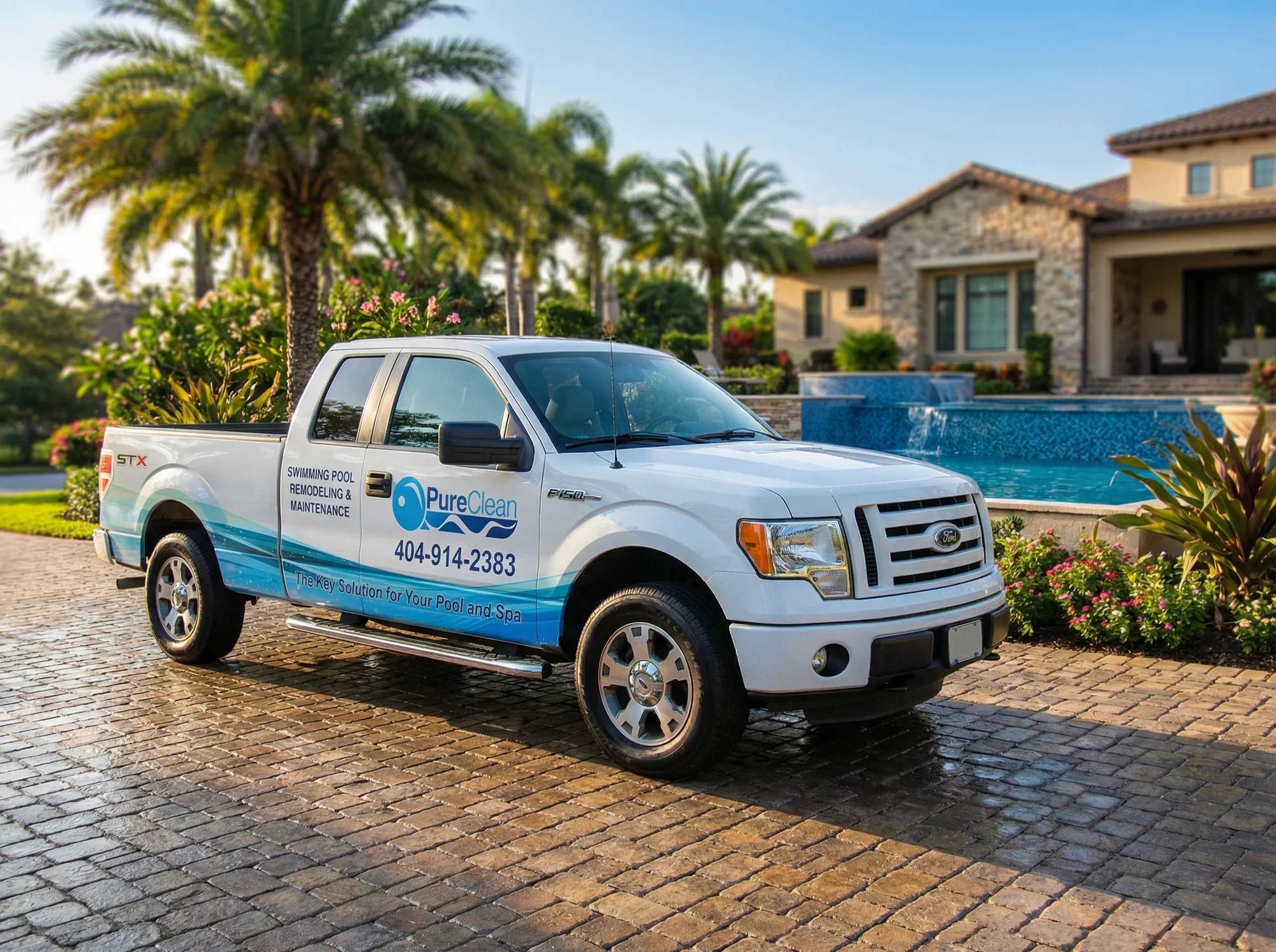 PureClean partial truck wrap produced by 3GM Signs