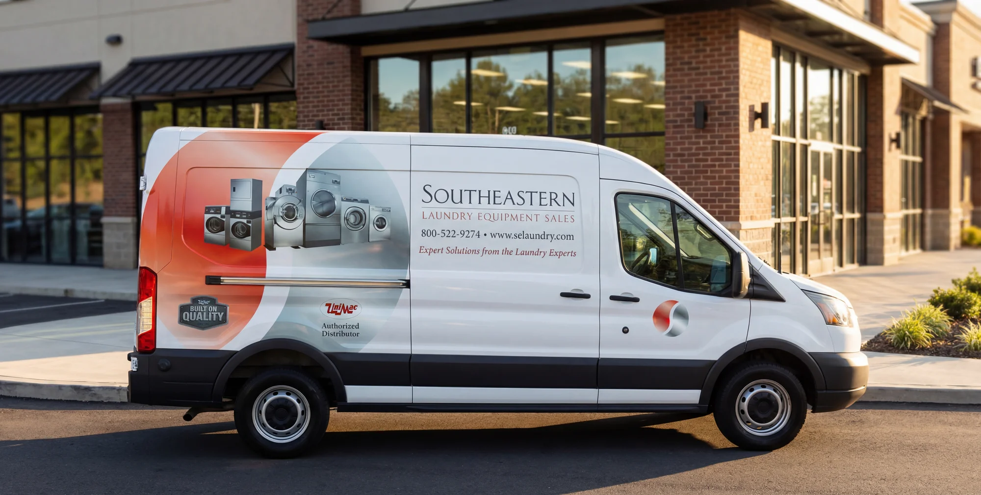 Southeastern Laundry vehicle graphics produced by 3GM Signs