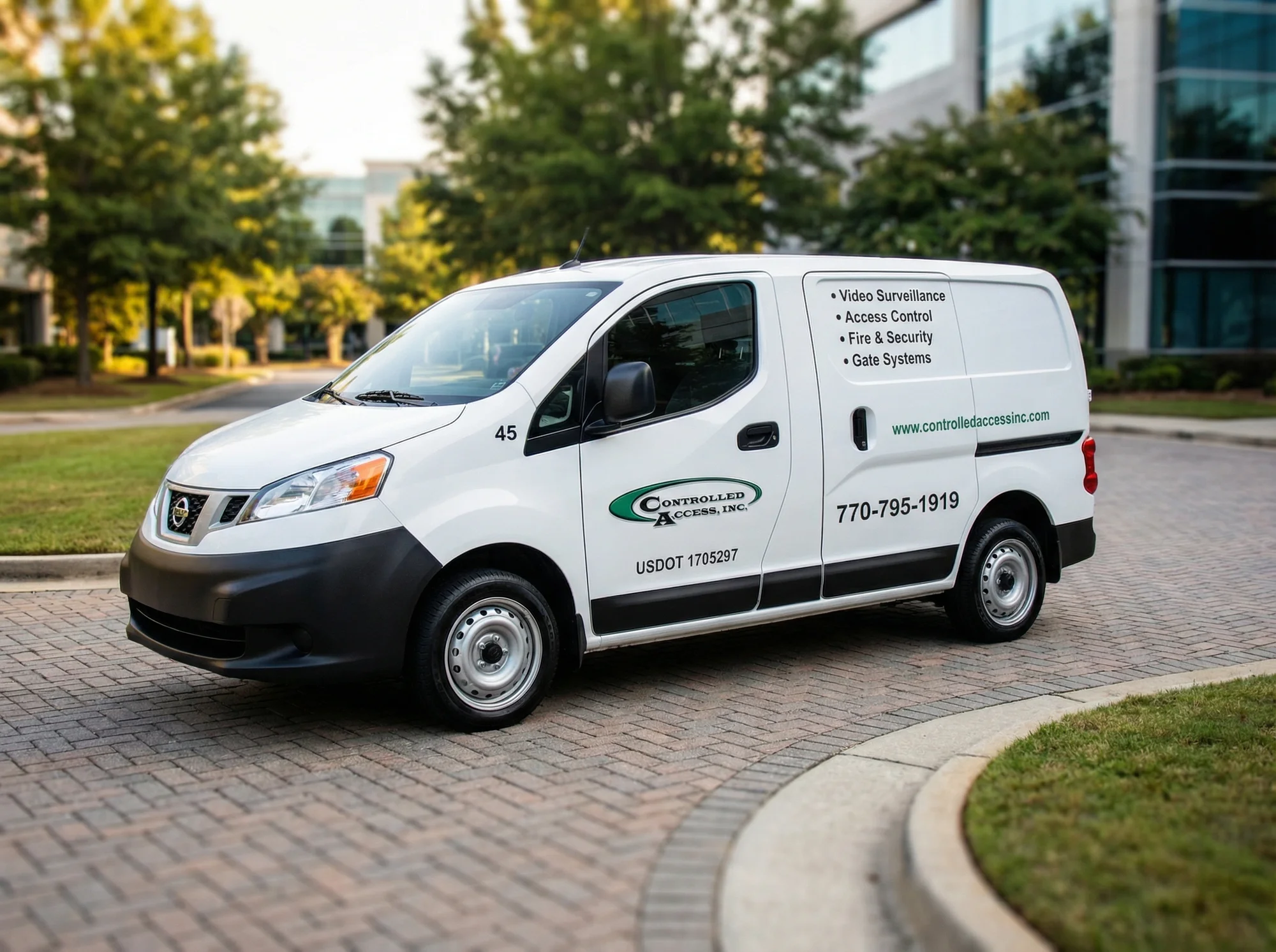 Cut vinyl vehicle graphics Controlled Access