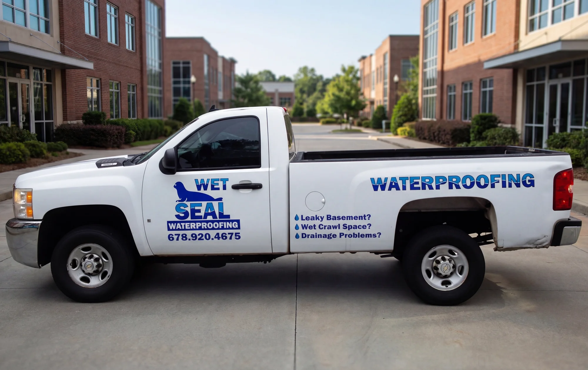 Digitally printed and cut to shape vehicle graphics Wet Seal