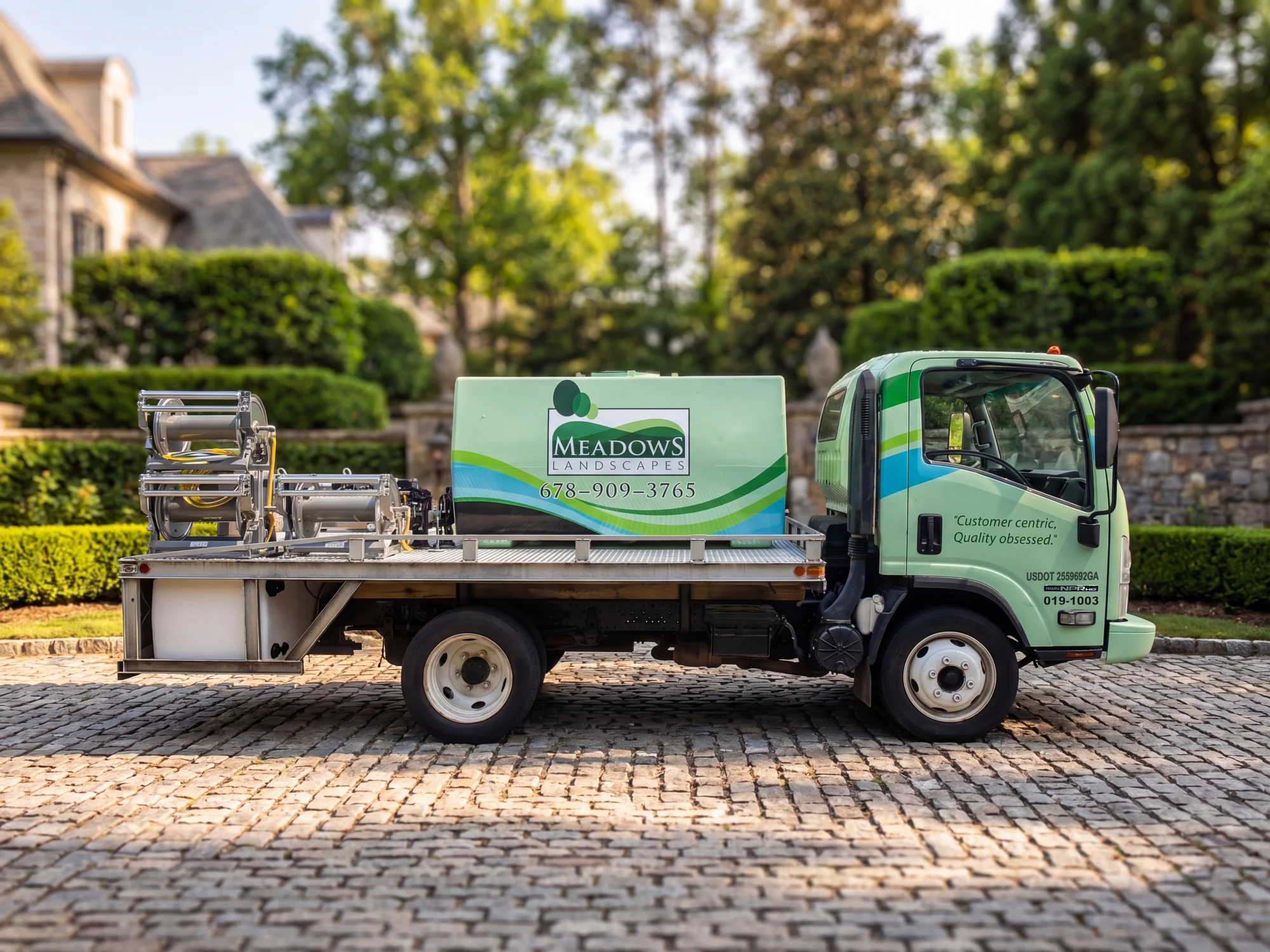 Landscaping fleet vehicle wrap and graphics