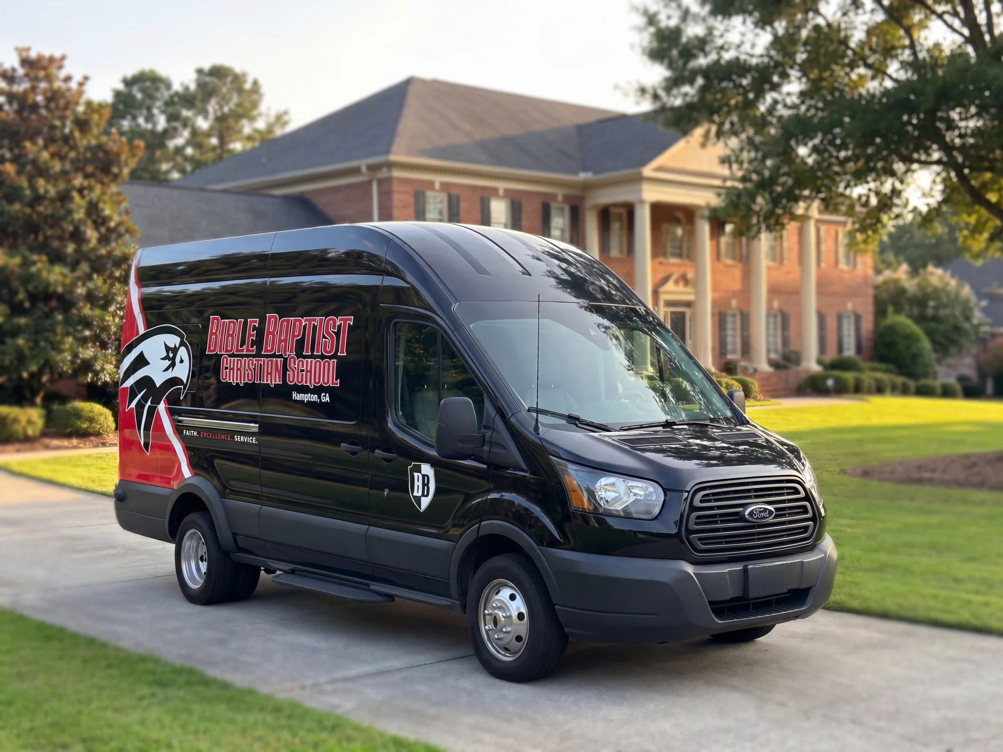 School Vehicle Graphics Partial Wrap