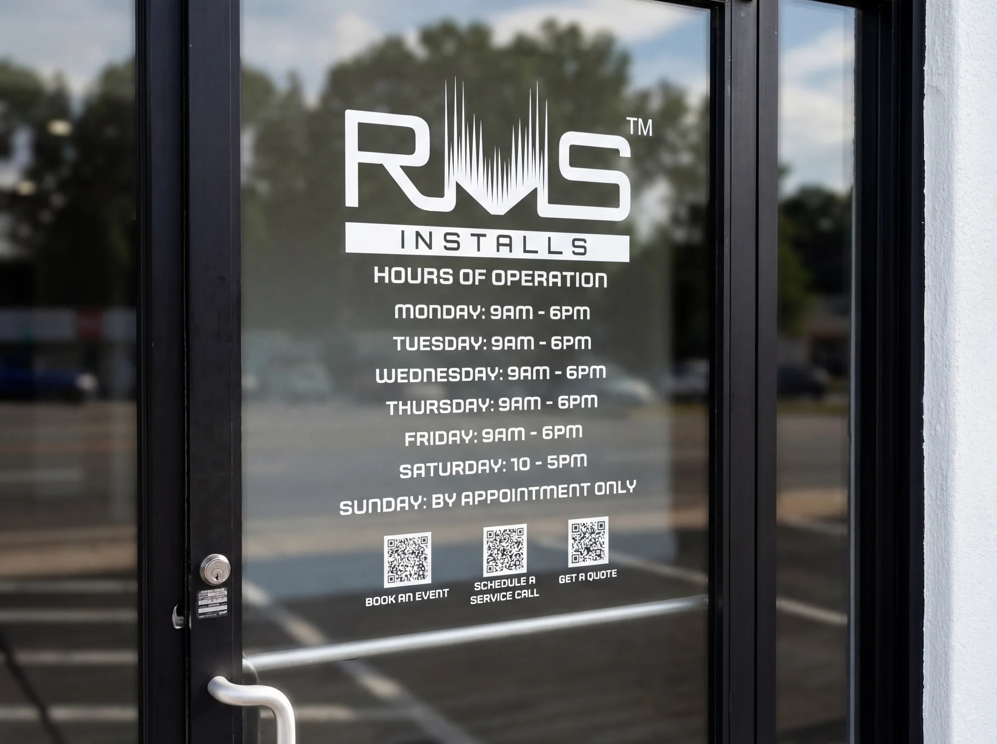 Custom window graphics by 3GM Signs #12