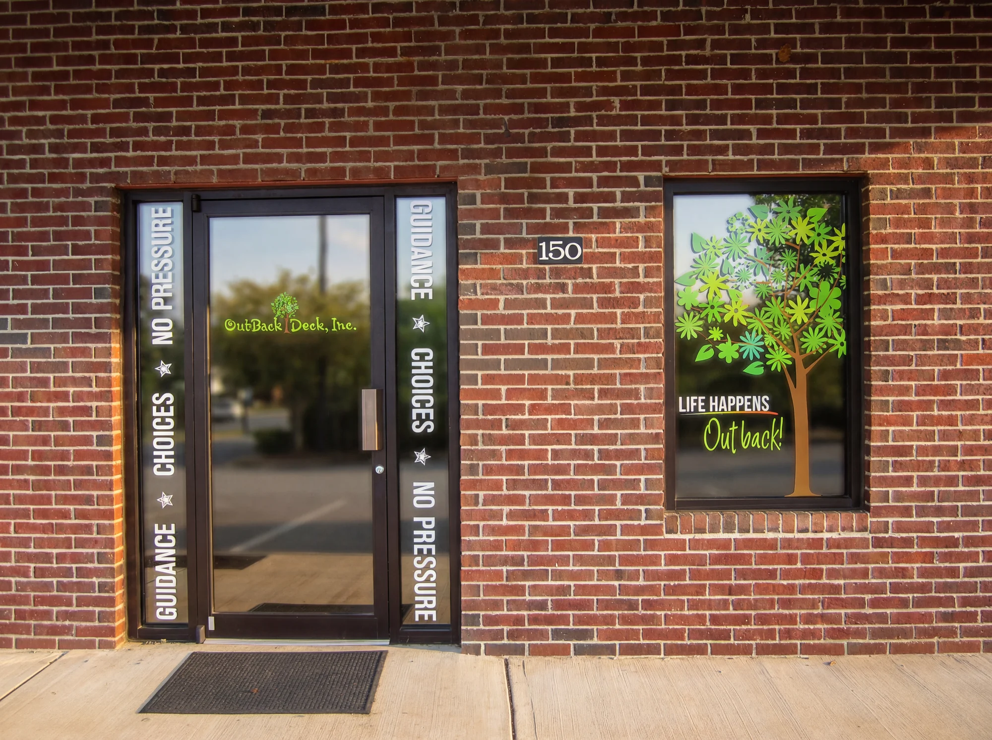 Store front vinyl graphics