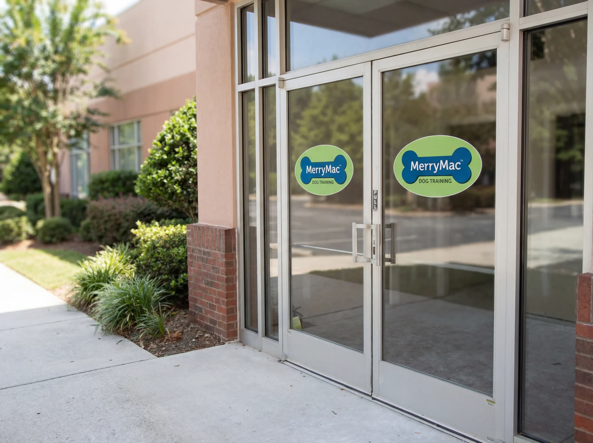 Vinyl door graphics
